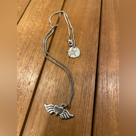 Jewelry - Silver Winged Heart Necklace